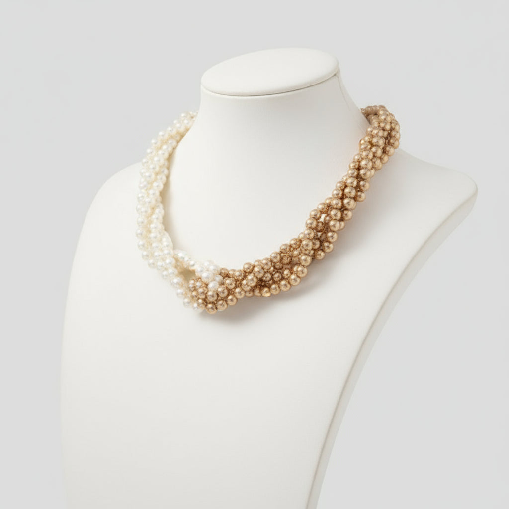 Classic multilayer pearl necklace