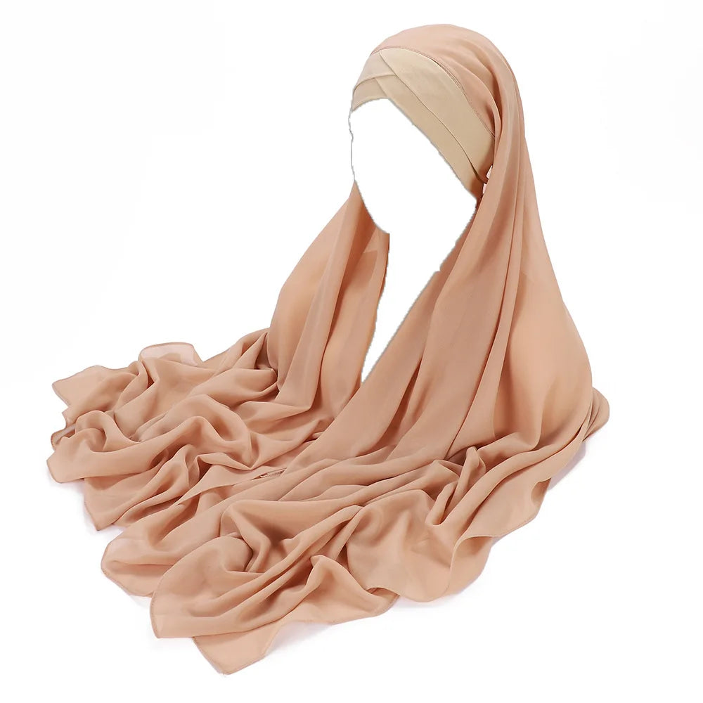 Instant chiffon hijab