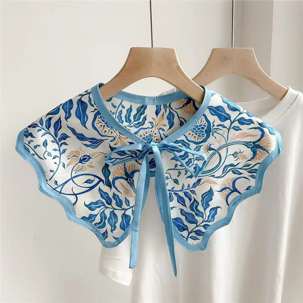 Stylish printed detachable collar