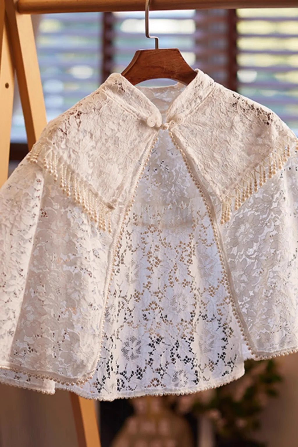 Vintage lace cape