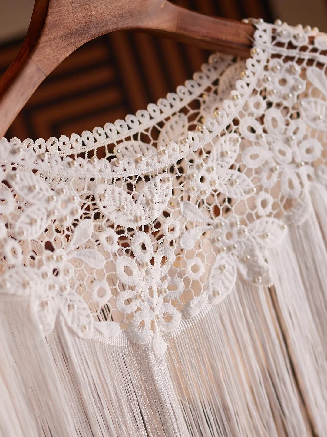 Vintage lace shawl
