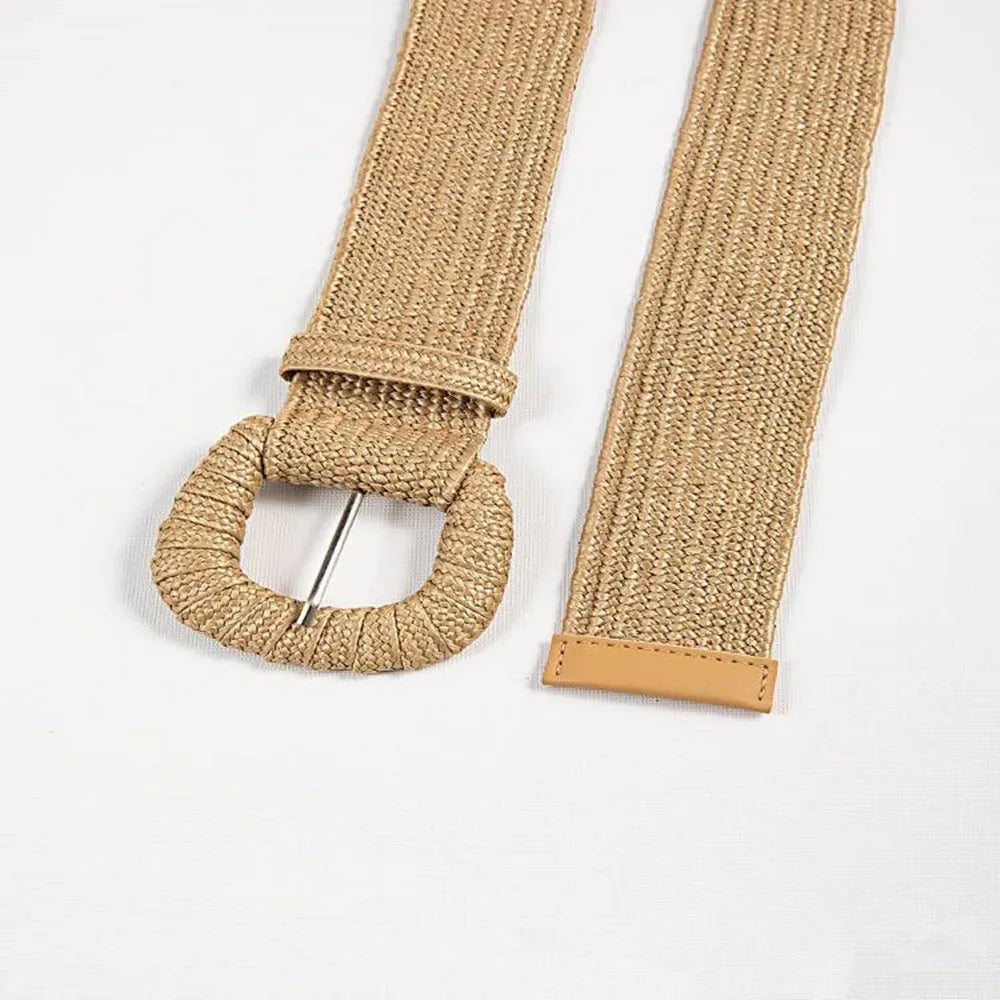 Solid knitted waist belt