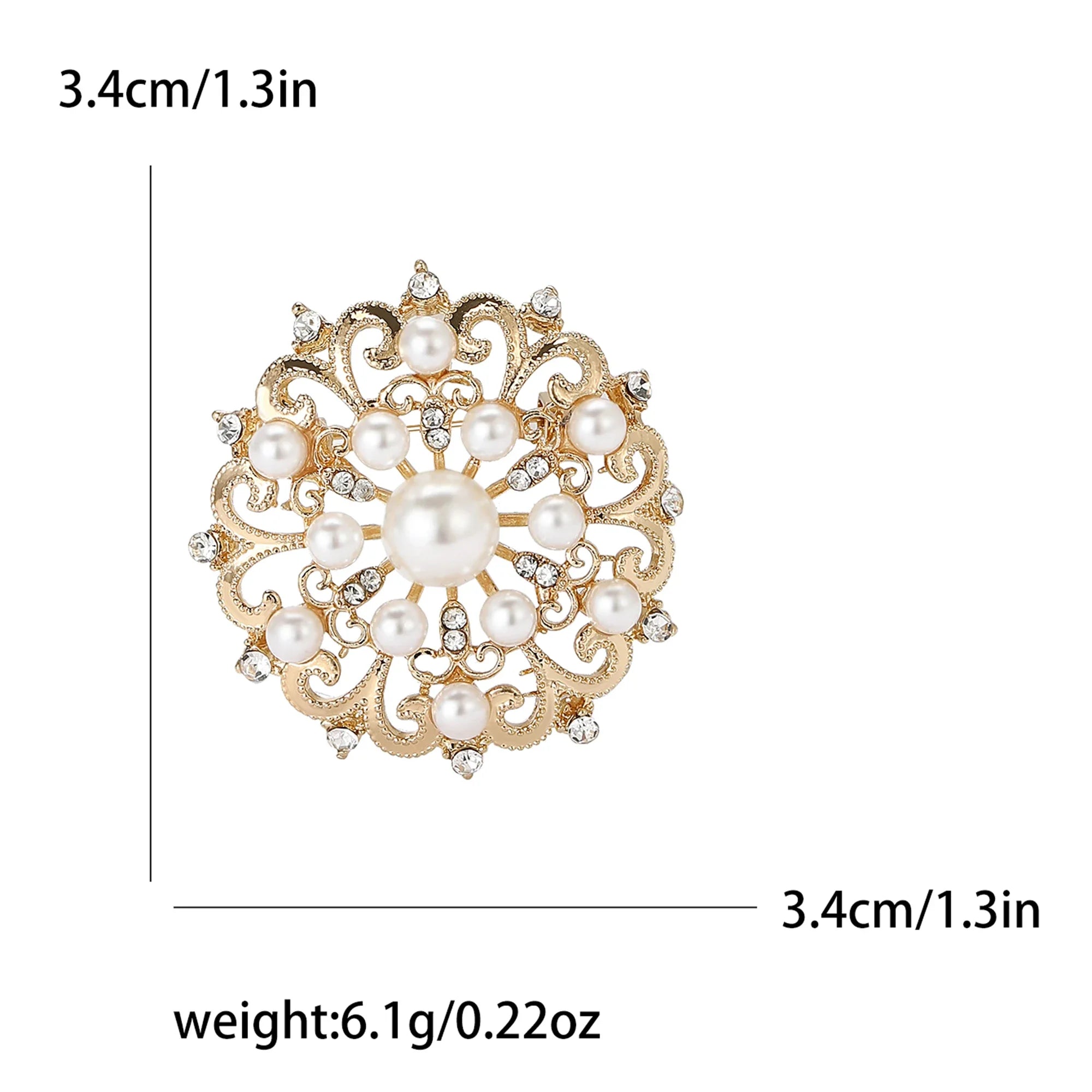 Stylish pearl brooches