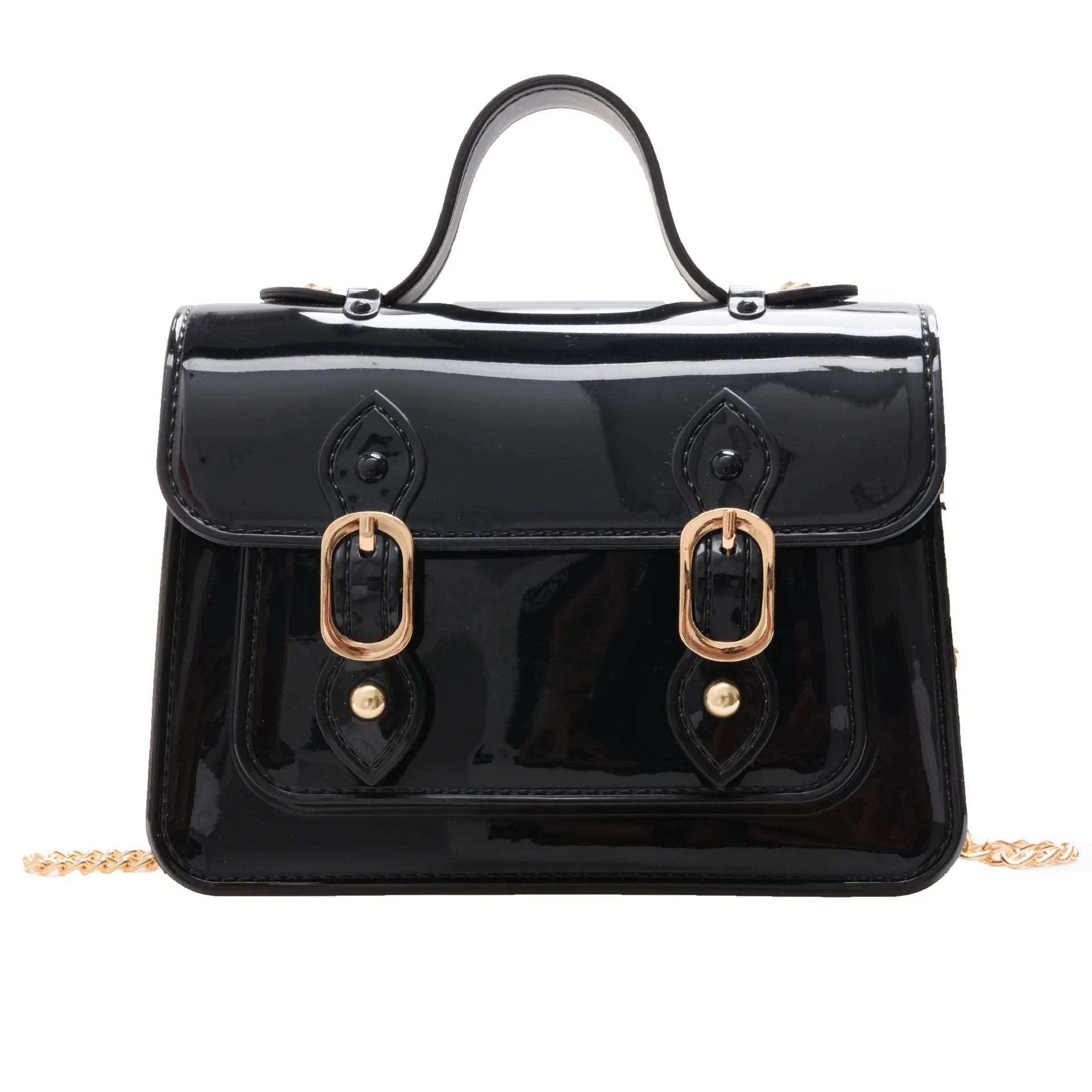 Clear square shoulder bag