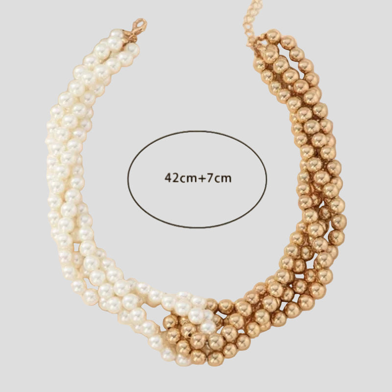Classic multilayer pearl necklace