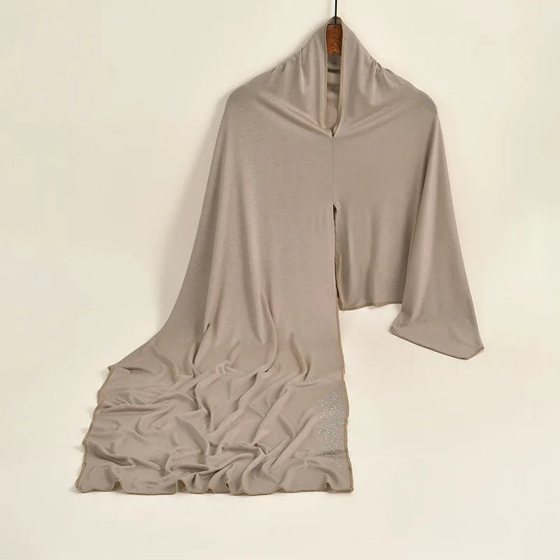 Mercerized jersey instant hijab