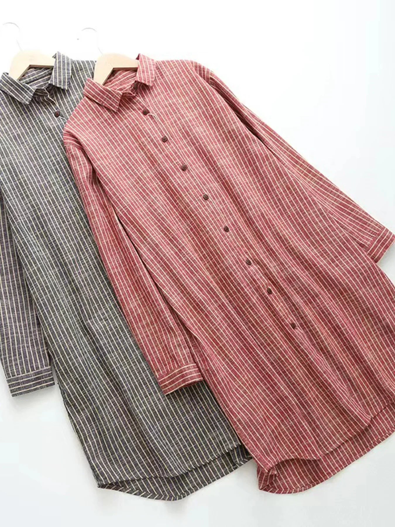 Oversize polo collar blouse