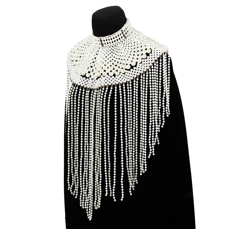 Pearl chain collar