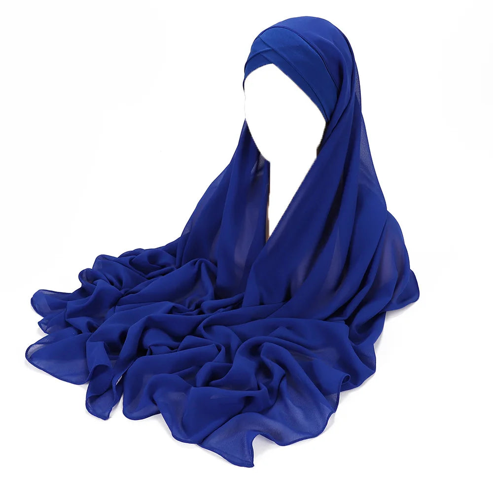 Instant chiffon hijab