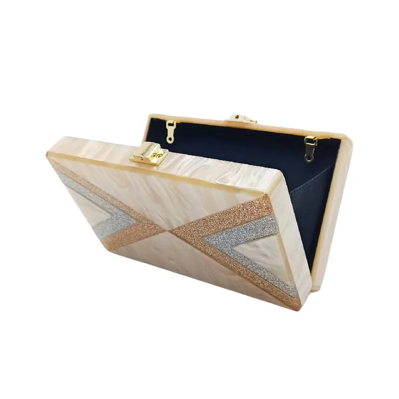 Modern acrylic chain bag