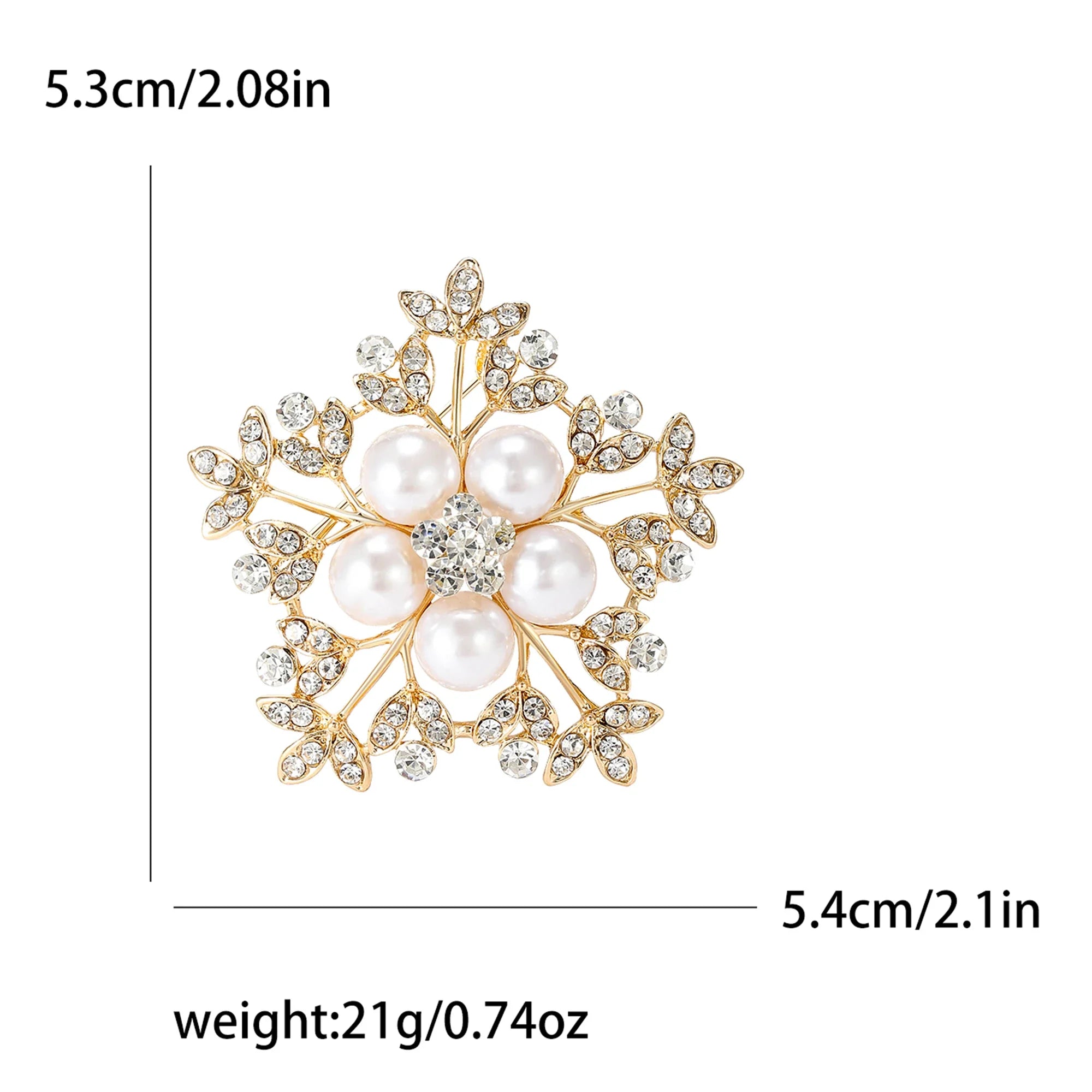 Stylish pearl brooches