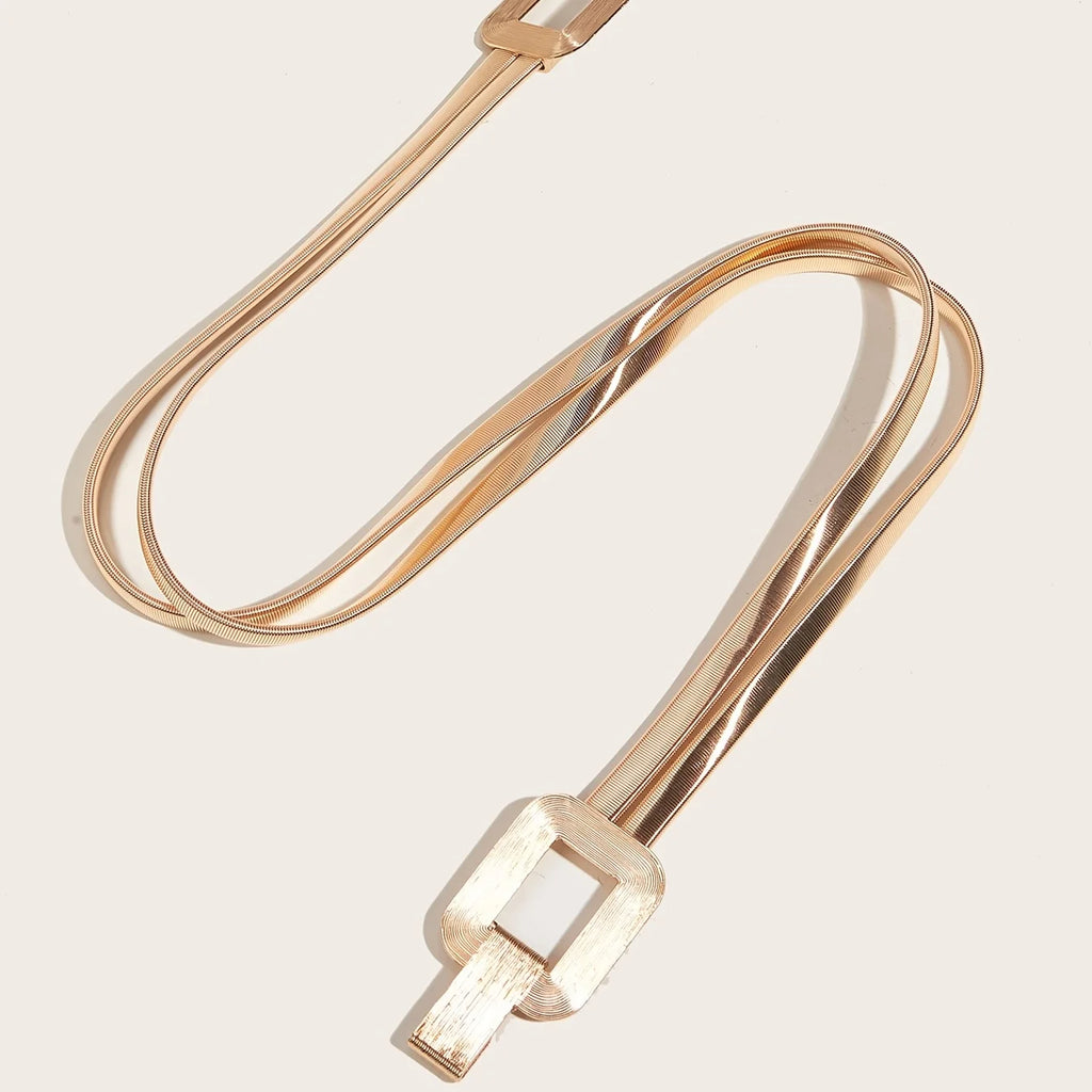 Metallic elastic belt