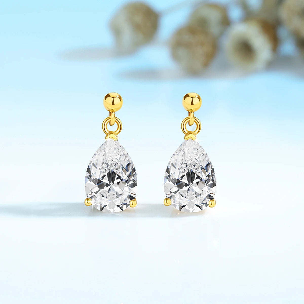 Moissanite stud earrings