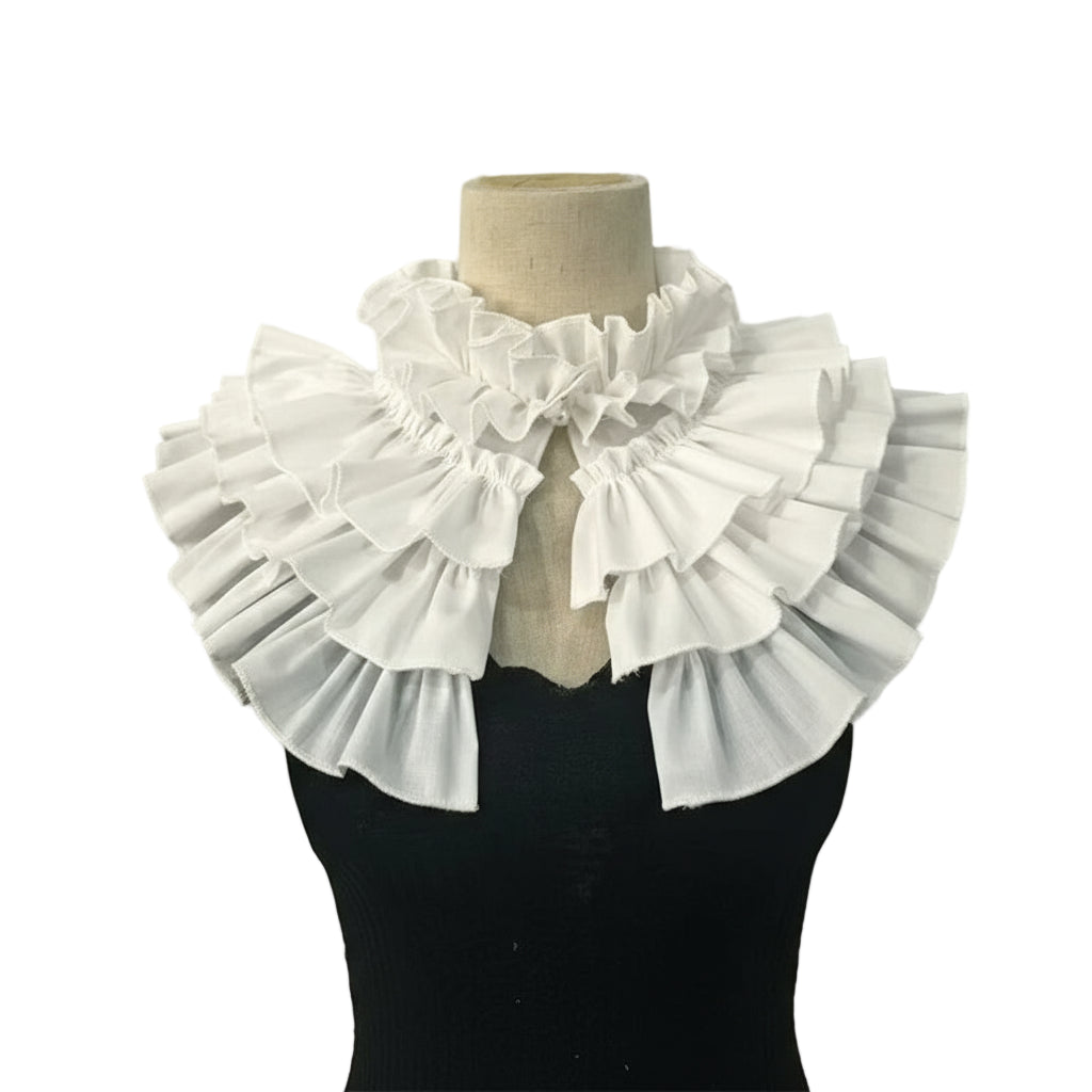 Vintage tiered ruffled detachable collar