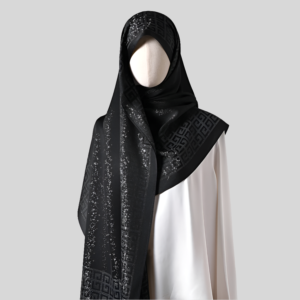 Elegant tatting shawl