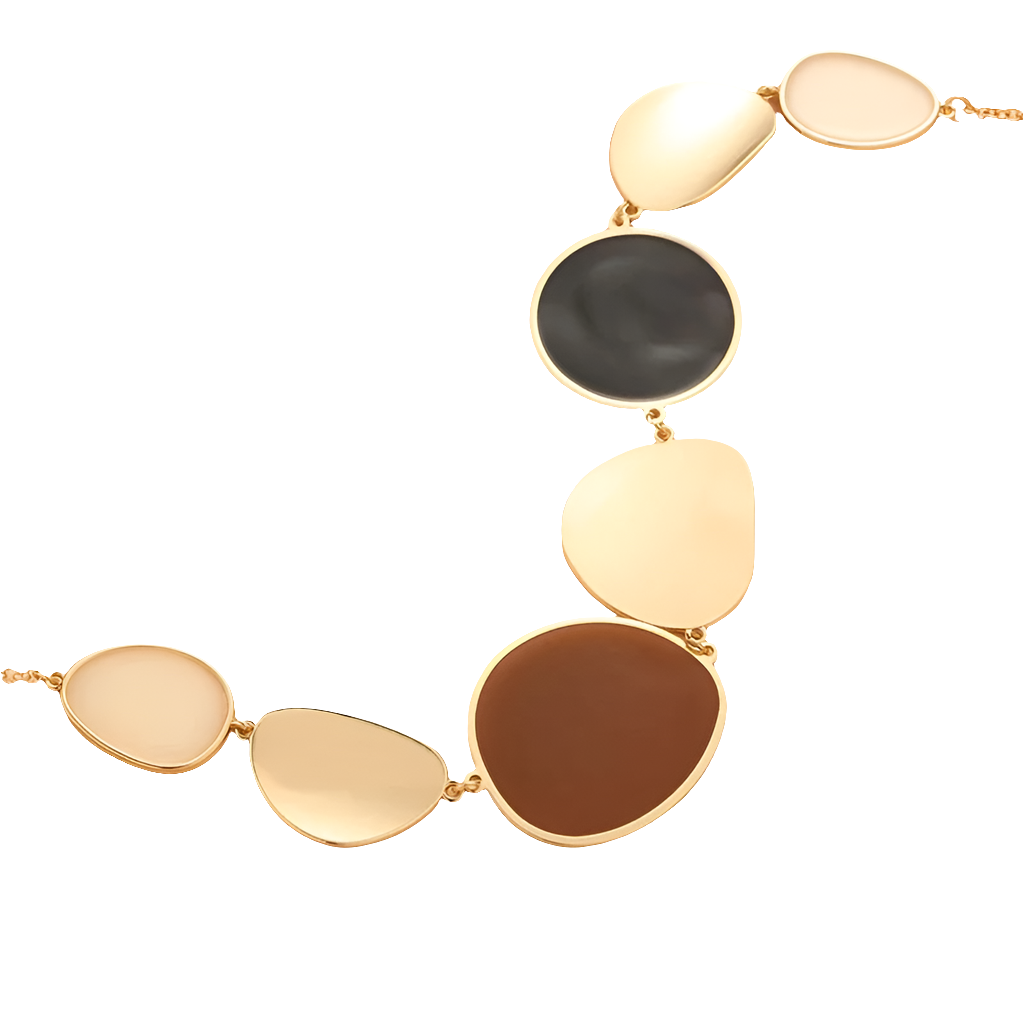 Irregular round necklace