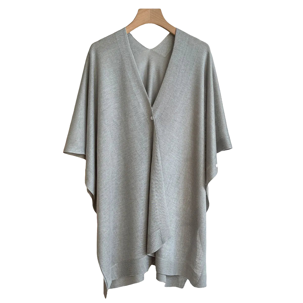Casual V-neck poncho