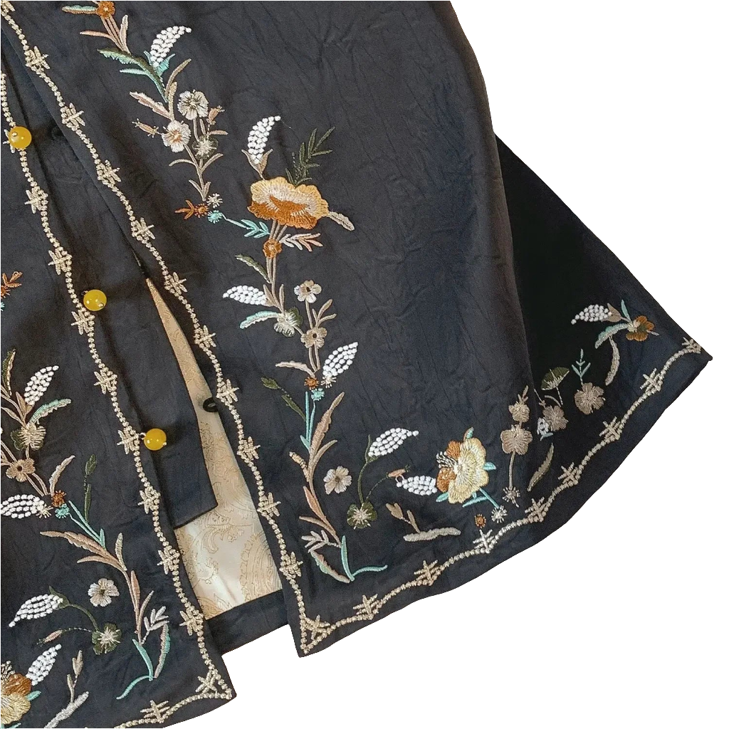 Jacquard embroidered vest