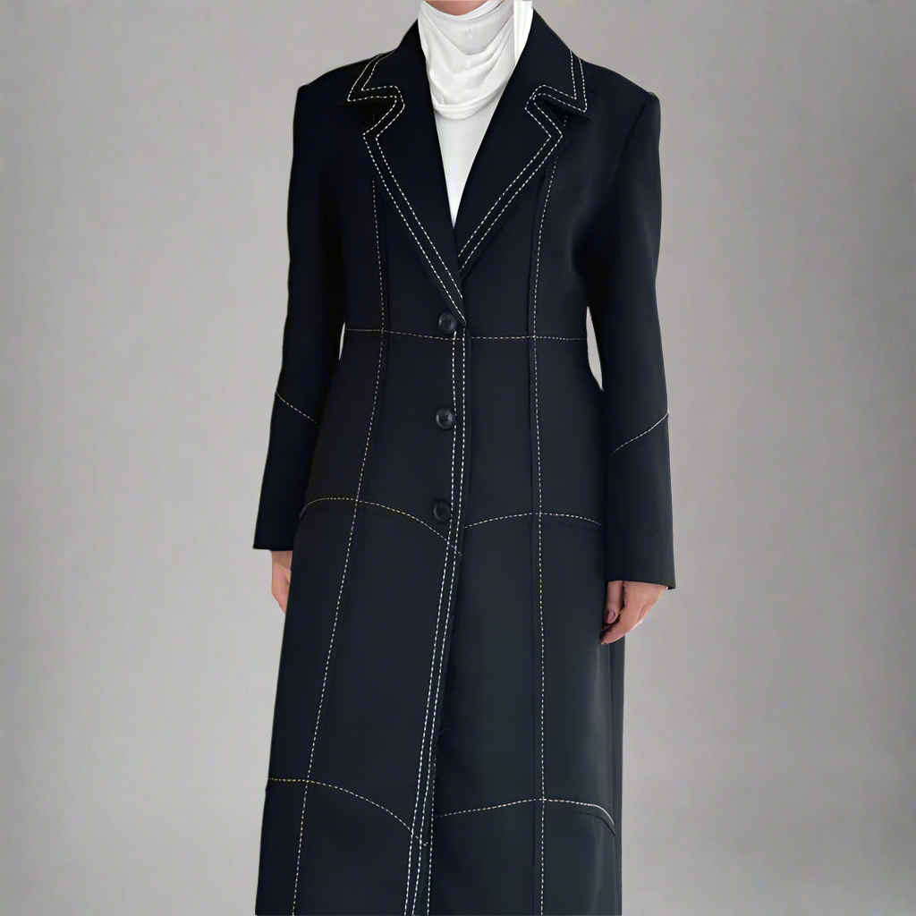 Elegant long trench coat
