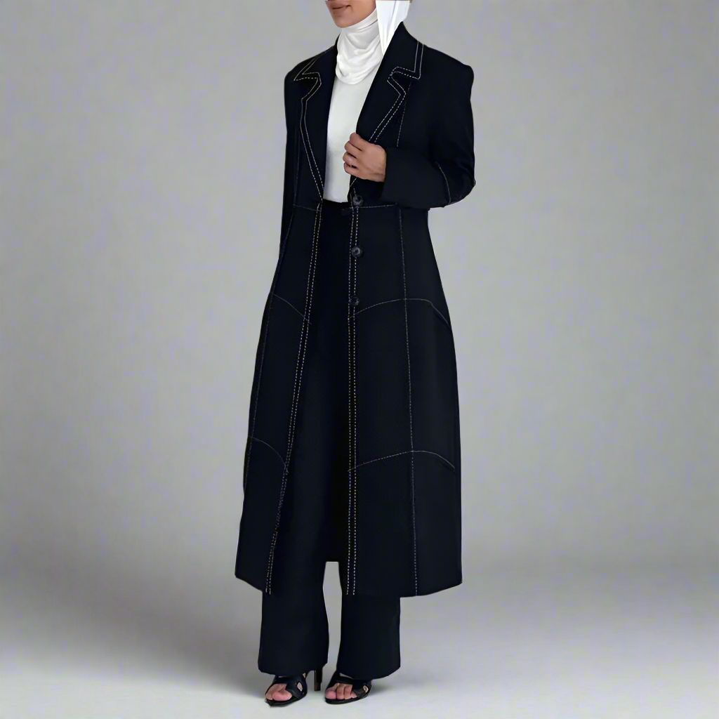 Elegant long trench coat