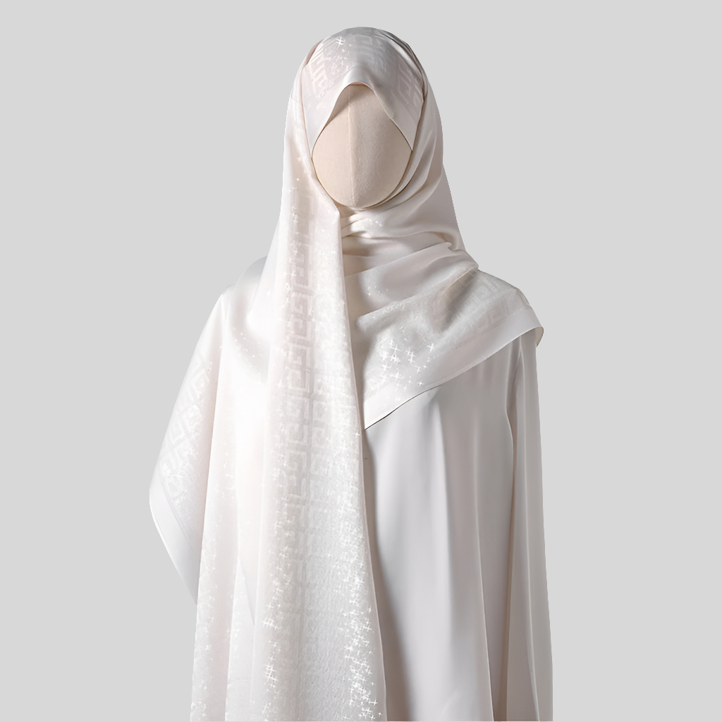 Elegant tatting shawl