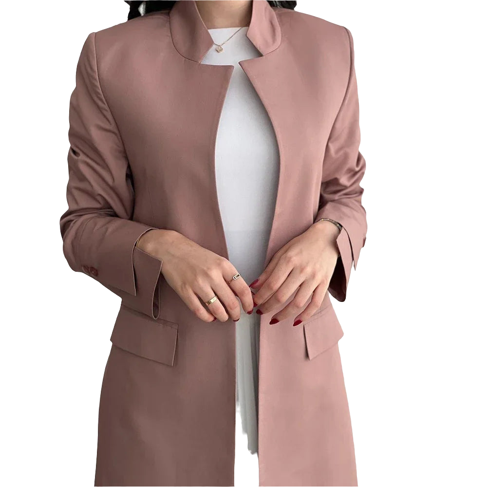 Long single-breasted coat