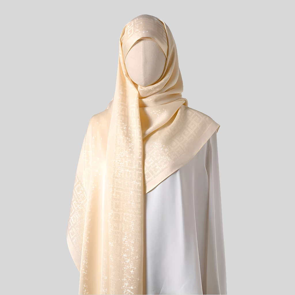 Elegant tatting shawl