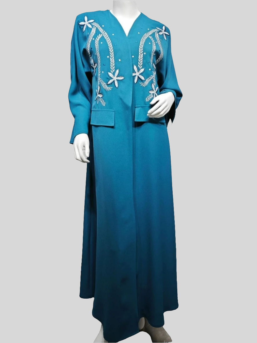 Embroidered abaya