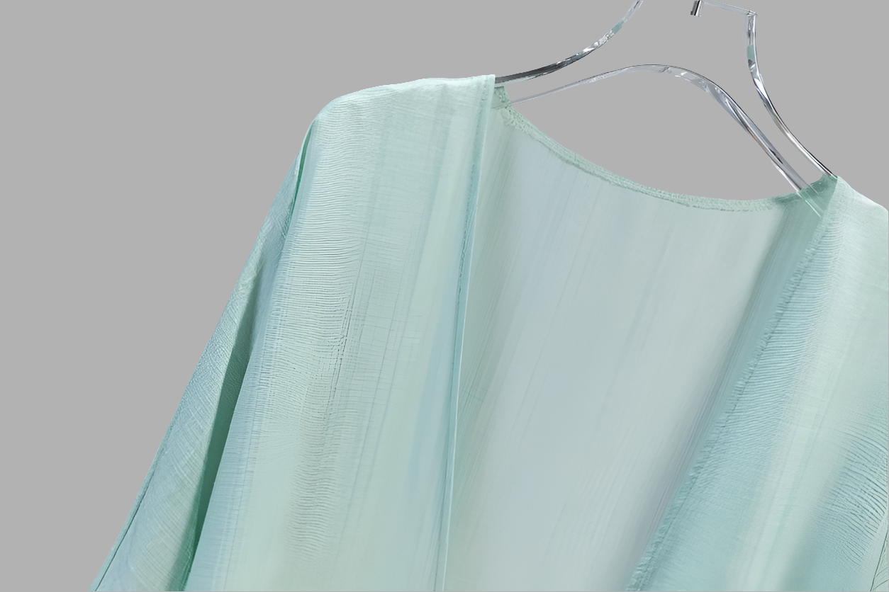 Embroidered open front abaya