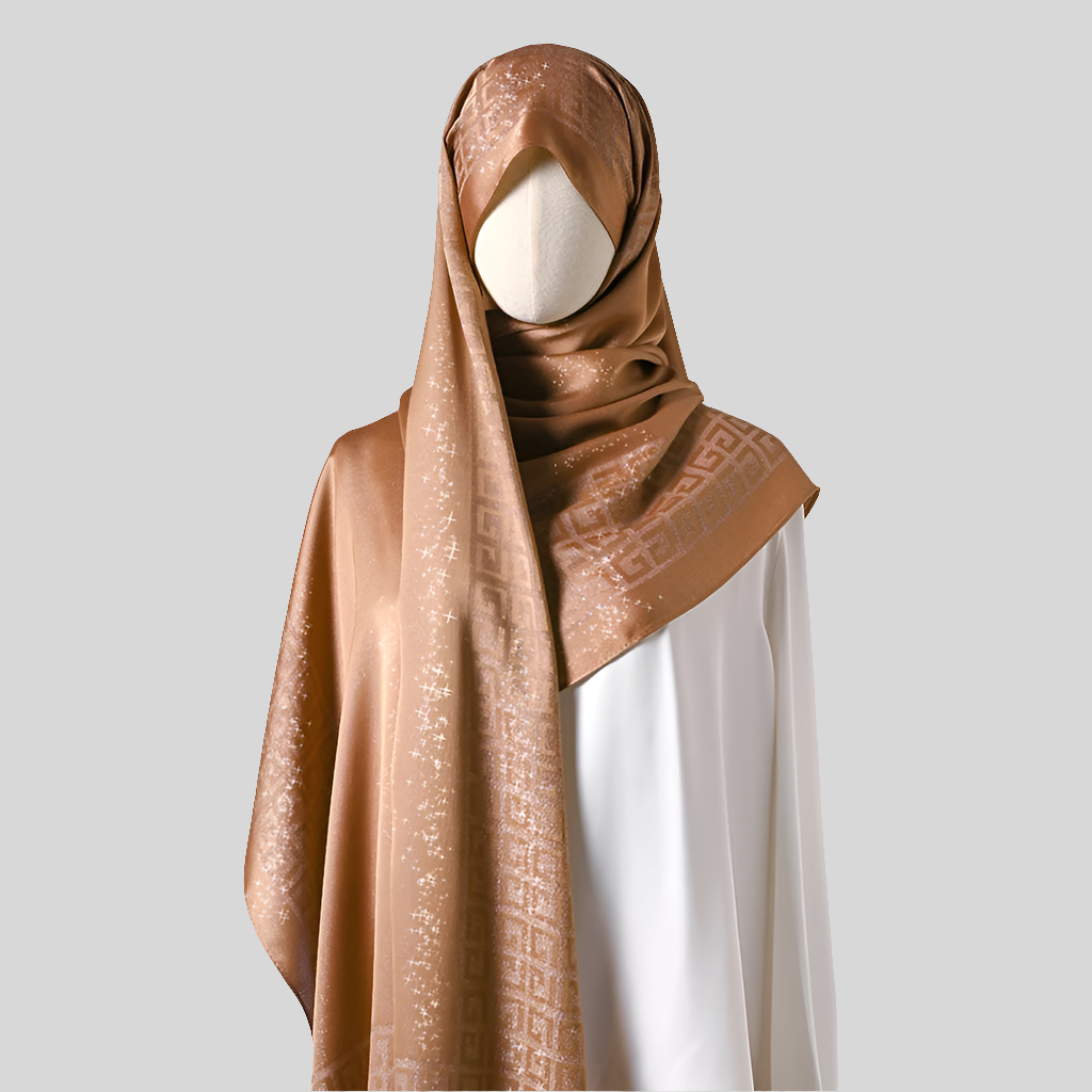 Elegant tatting shawl