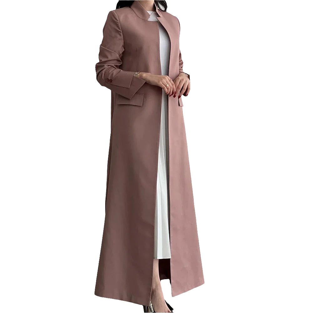 Long single-breasted coat