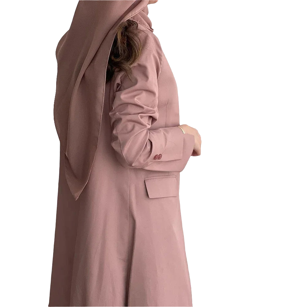 Long single-breasted coat