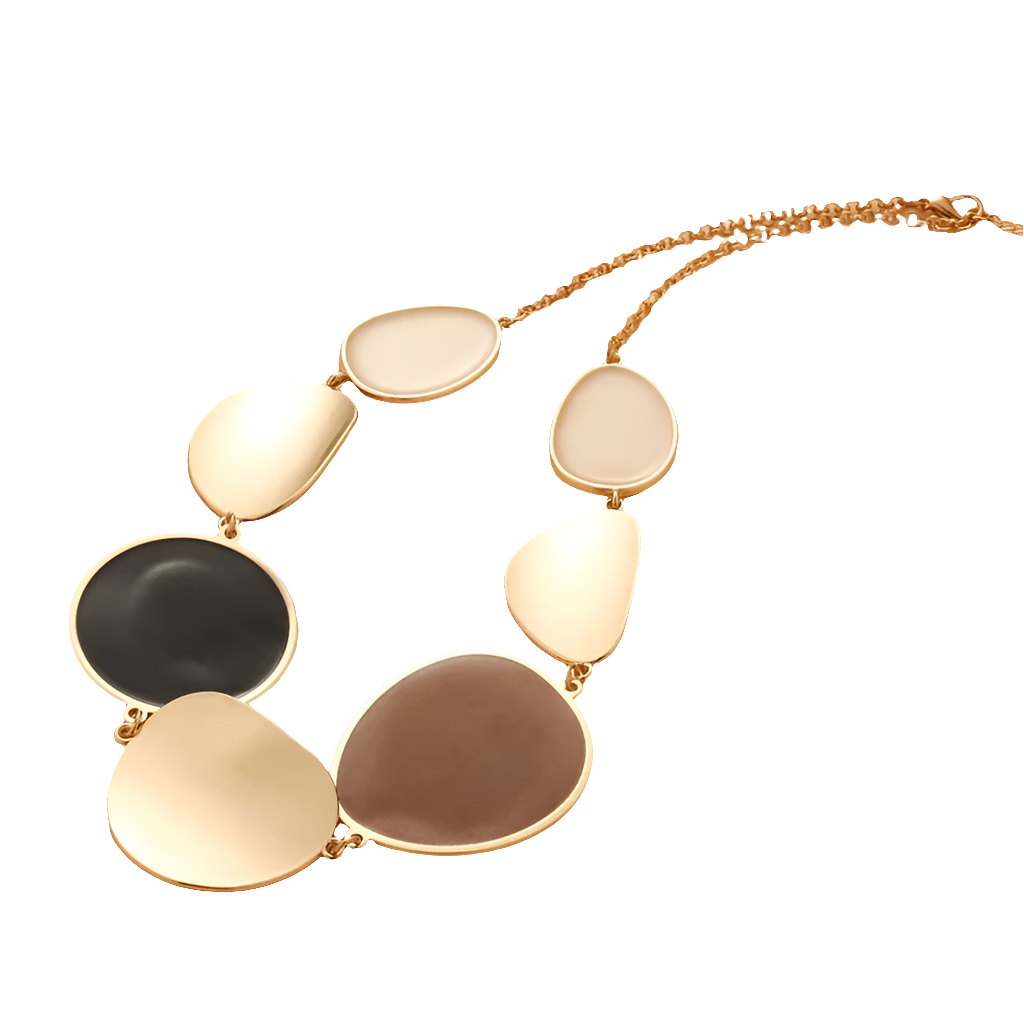 Irregular round necklace