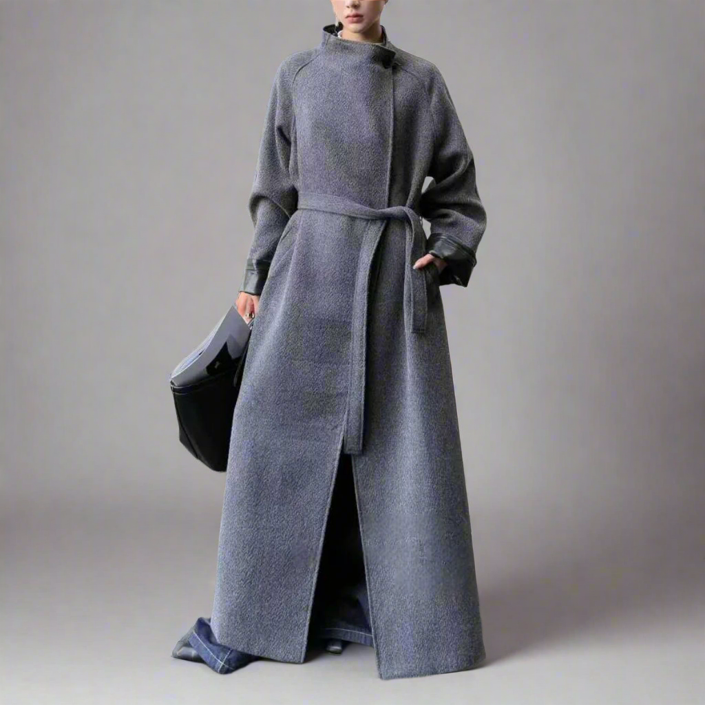Vintage wool blend long coat