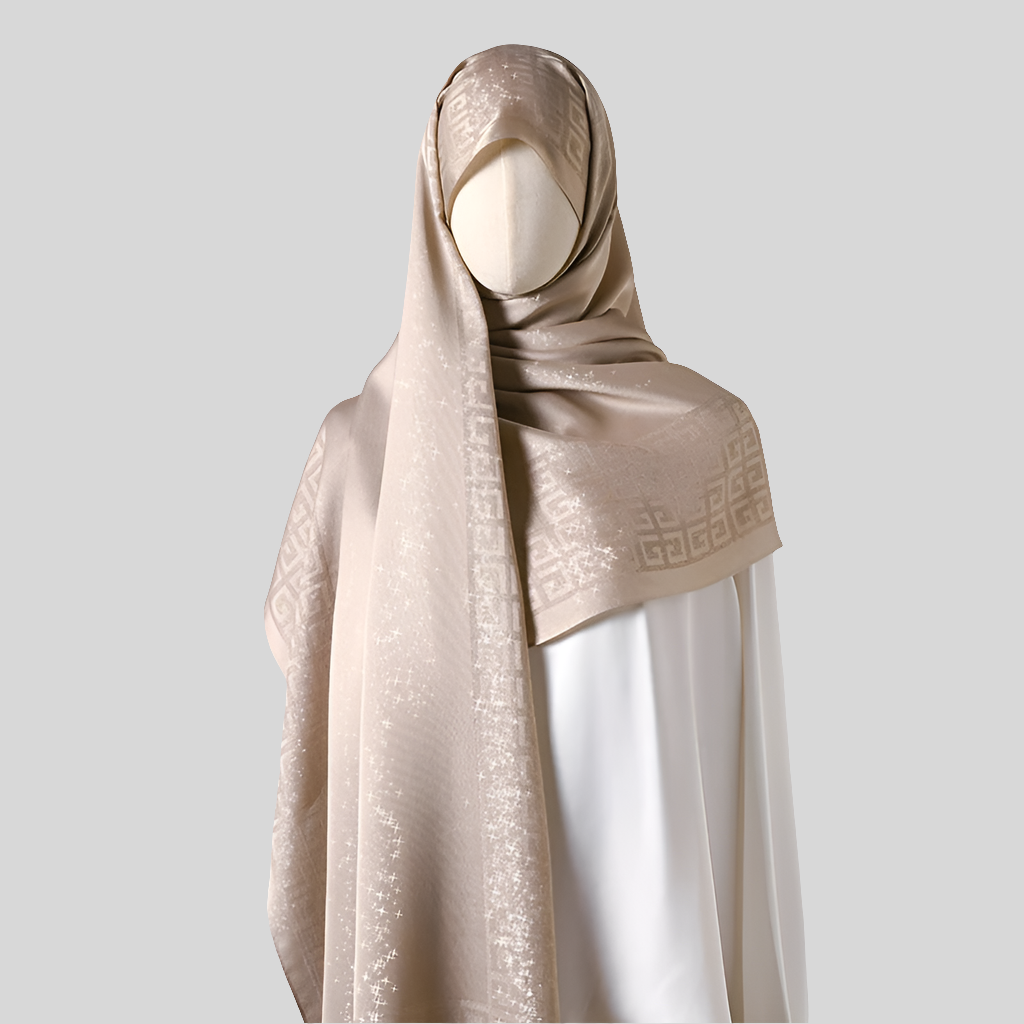 Elegant tatting shawl