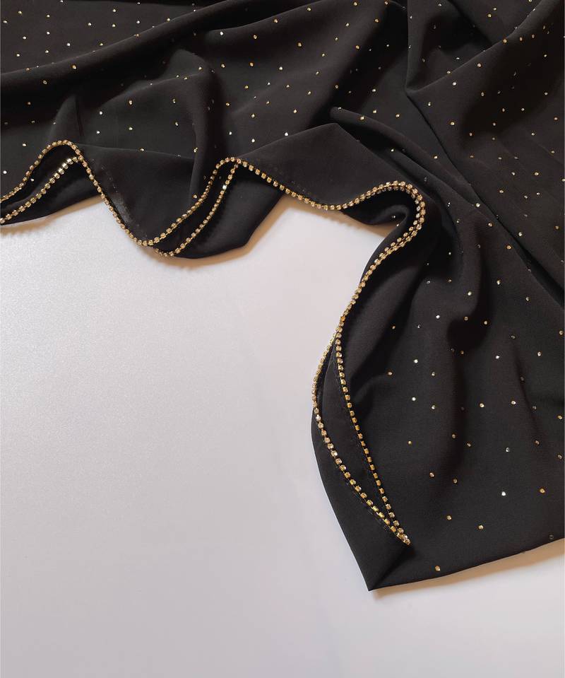 Patterned chiffon hijab