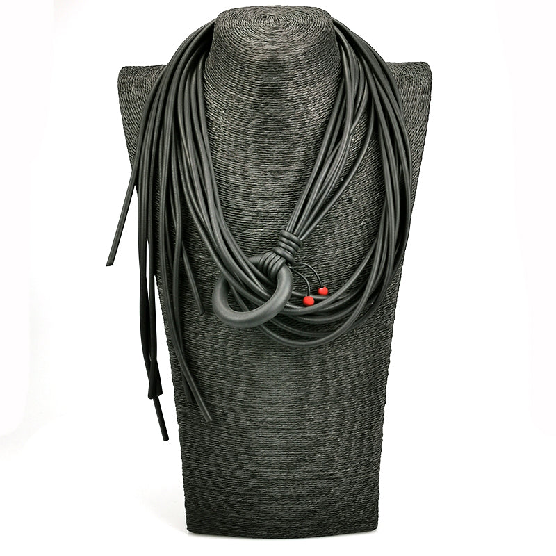 Handmade faux leather belt